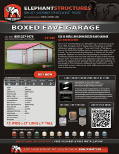 Boxed Eave Garage