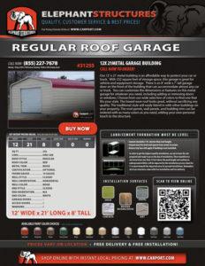 Regular Roof Garage