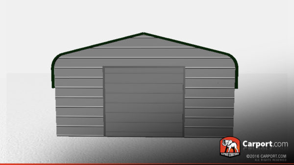 Regular roof metal shed
