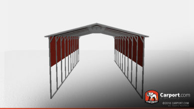 18x41 RV Cover Metal Roof 1