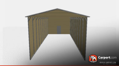 18x41 RV Carport with Vertical Roof 1
