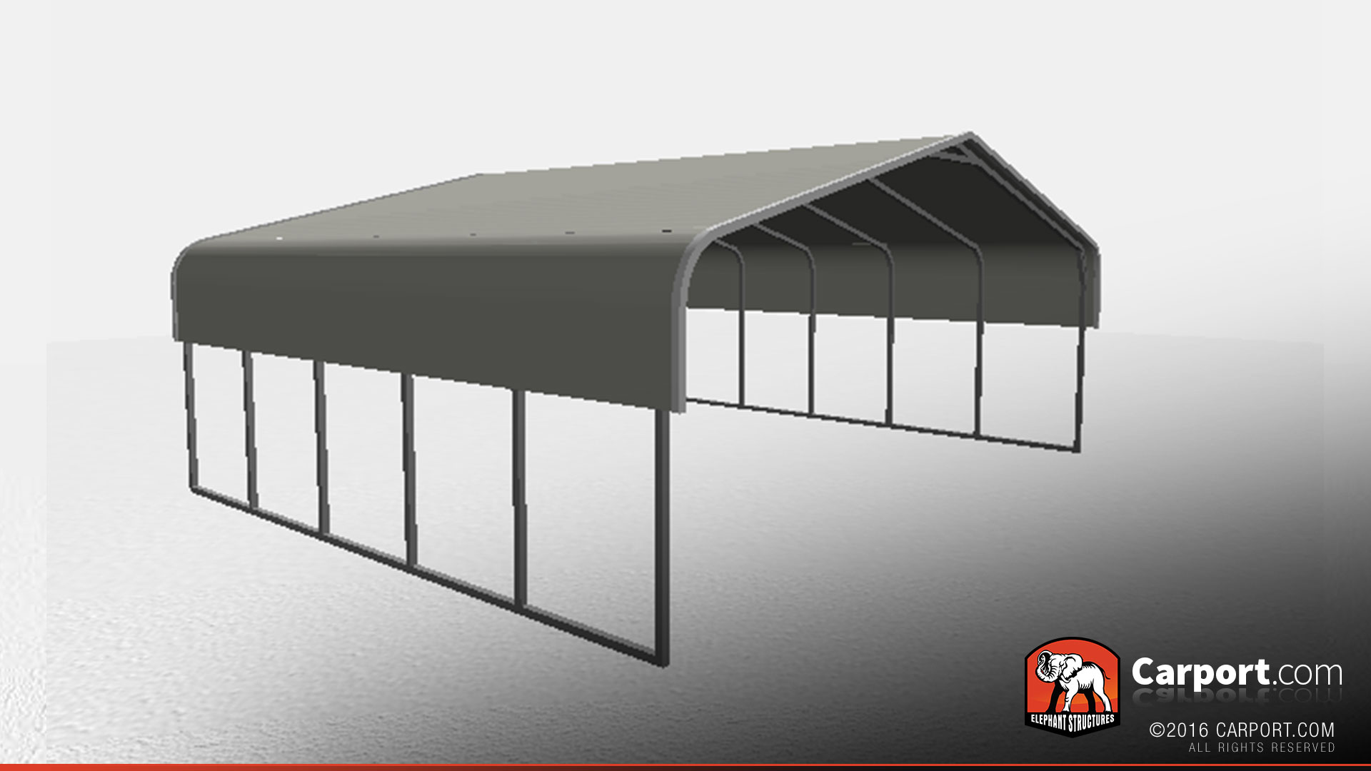 26x21-triple-wide-metal-carport-regular-roof-32256-side2 triple wide metal carport