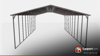 26 x 36 x 10 metal boat shelter