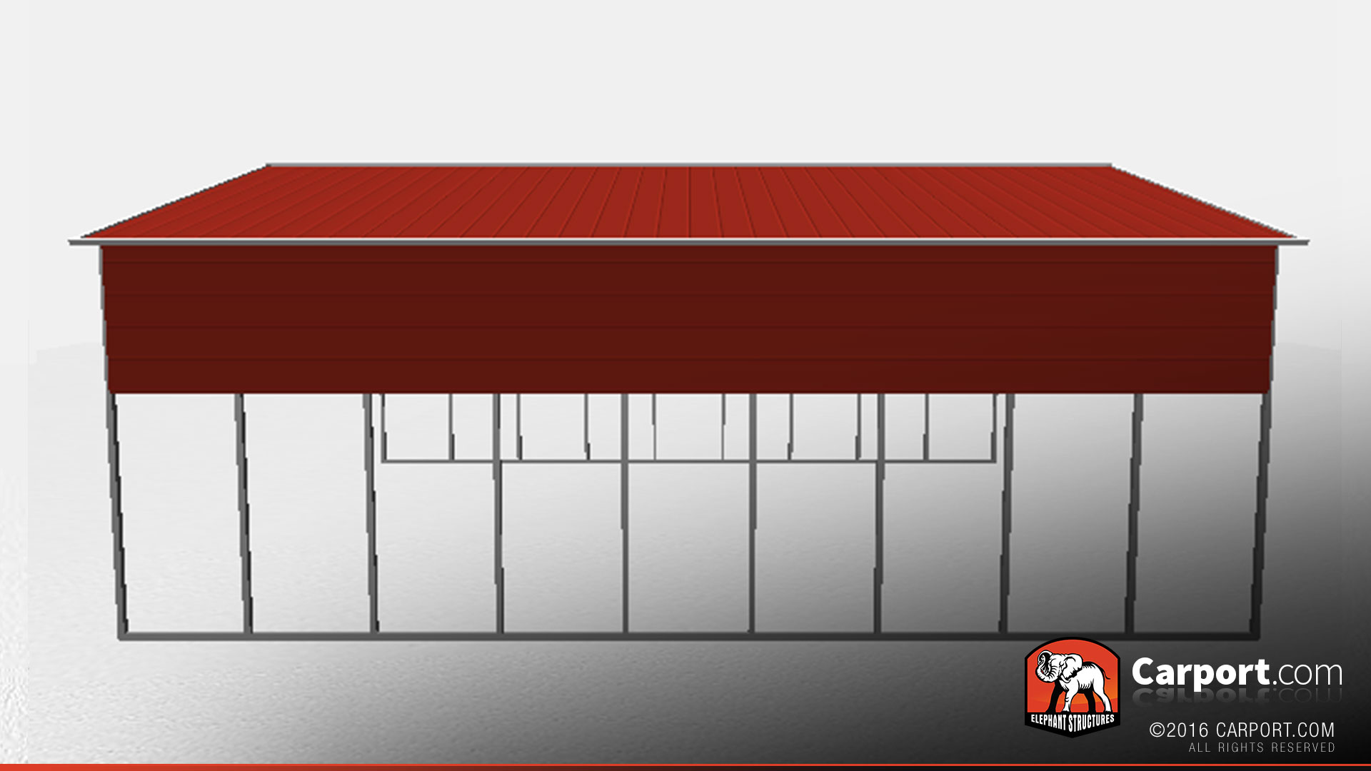 26x36x10-metal-boat-shelter-vertical-roof-32295-side1 26 x 36 x 10 metal boat shelter with vertical roof