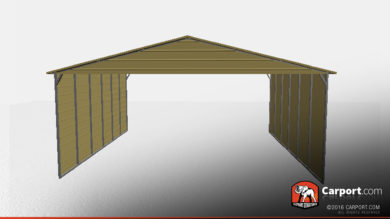 30 x 30 x 12 three car commercial carport