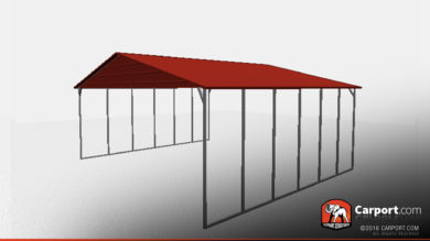 triple wide steel carport shelter 3 car carport
