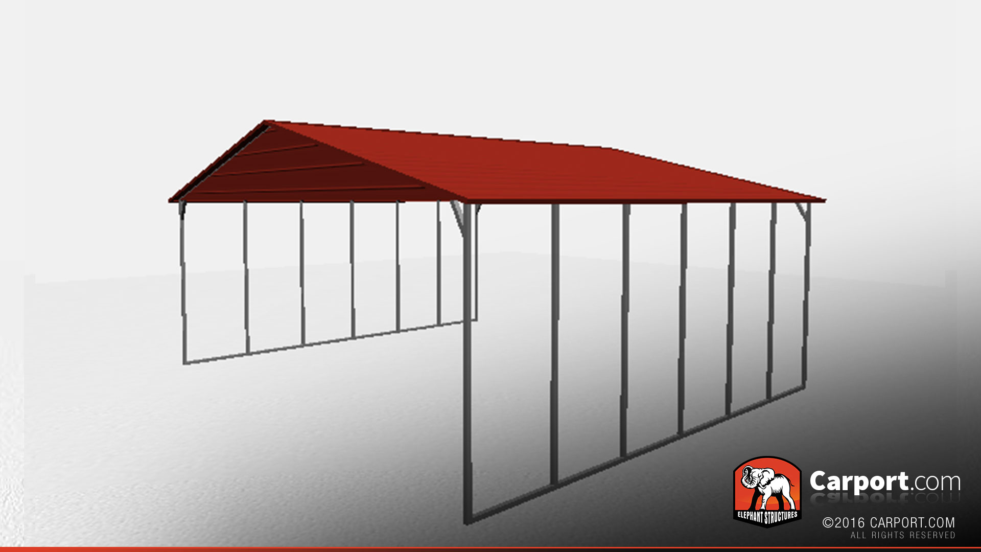 30x46-triple-wide-steel-carport-shelter-32271-side1 triple wide steel carport shelter 3 car carport