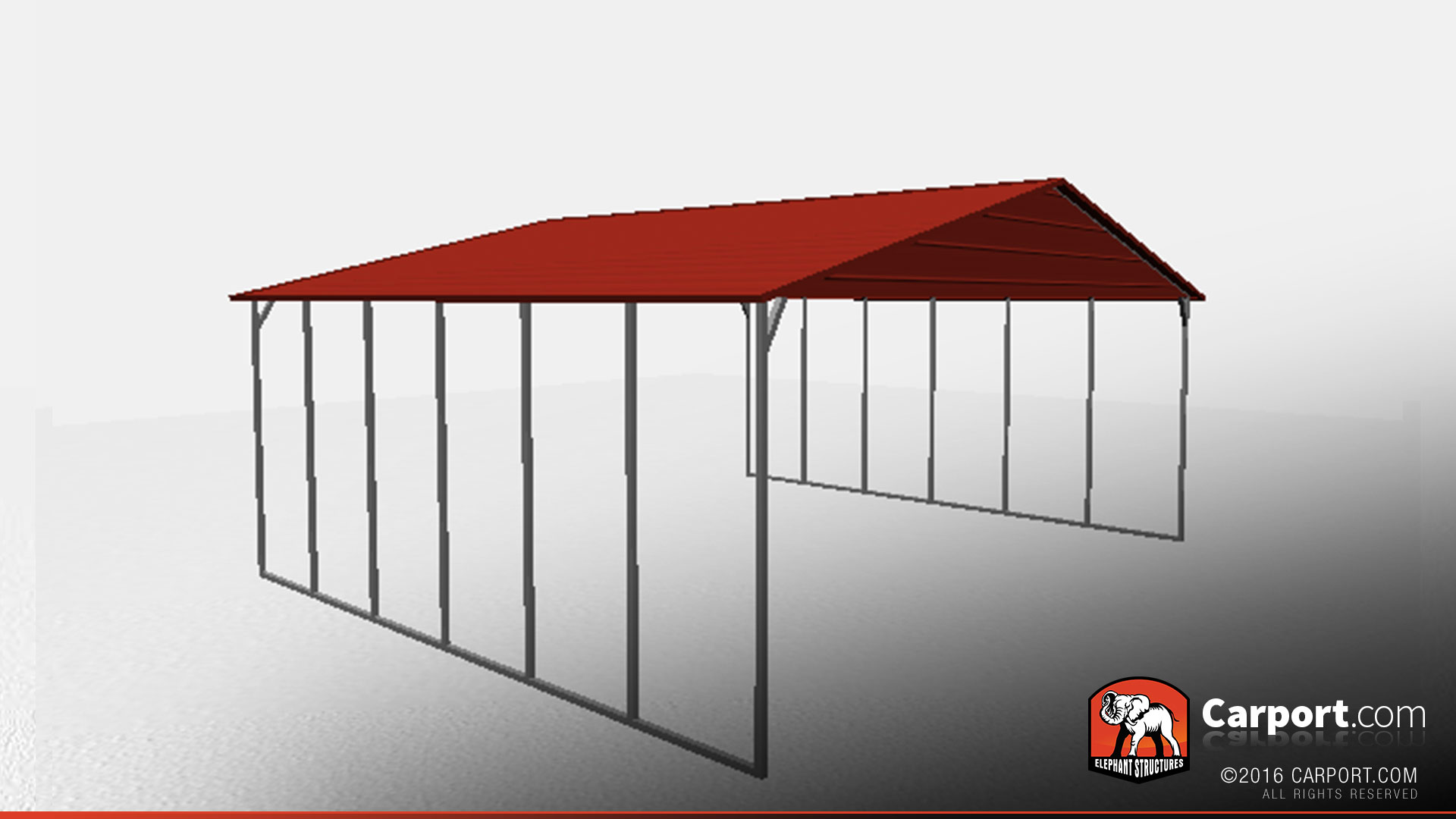 30x46-triple-wide-steel-carport-shelter-32271-side2 triple wide steel carport shelter 3 car carport