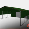30 x 50 metal storage building with vertical style roof