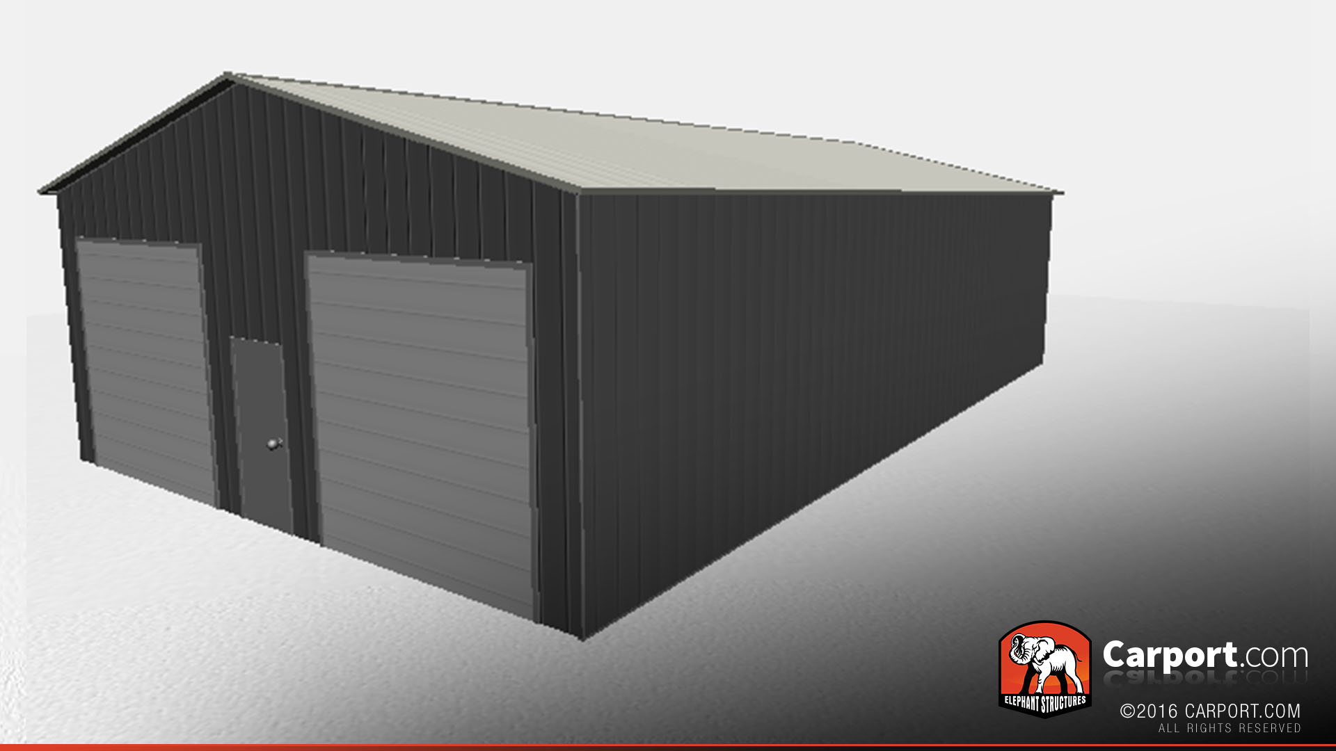 30x51 Storage Building 30x51 Storage Building with 2 Garage Doors 2