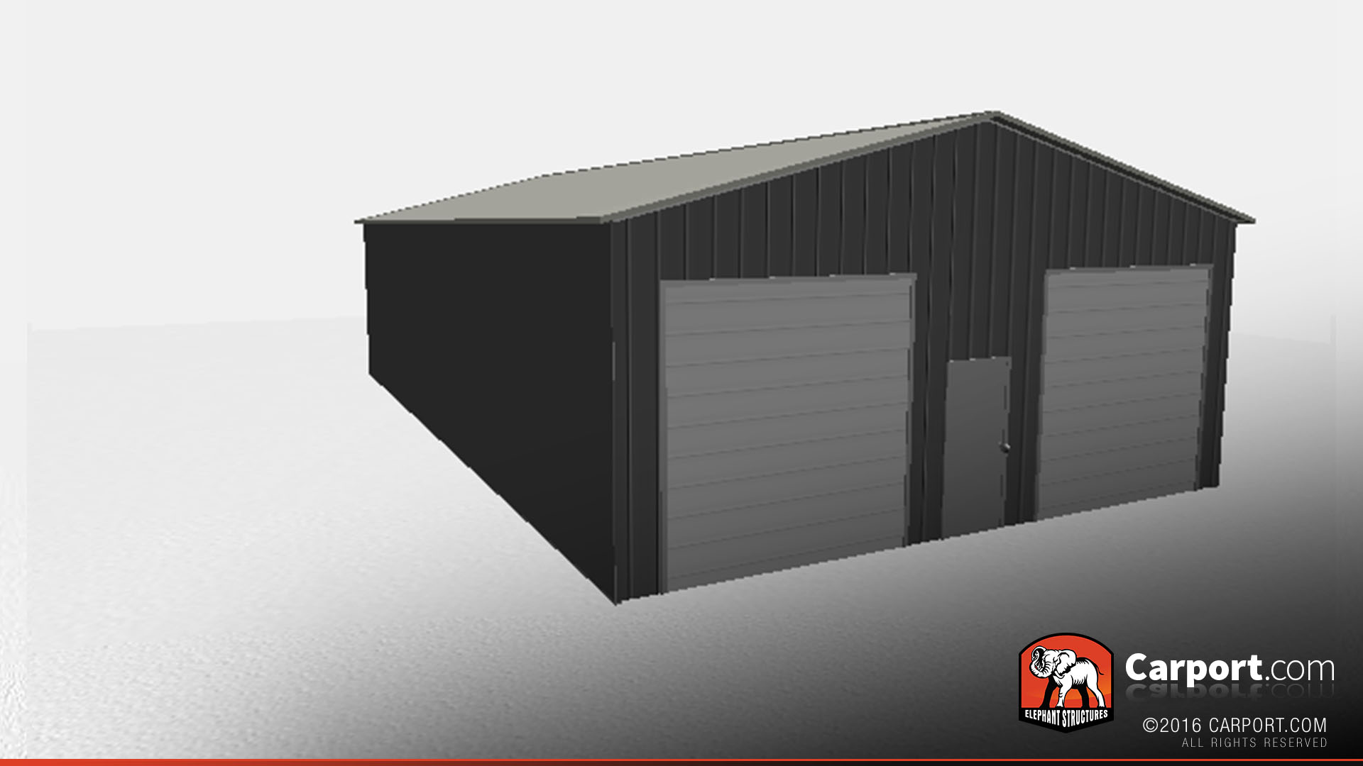 30x51 Storage Building 30x51 Storage Building with 2 Garage Doors 3