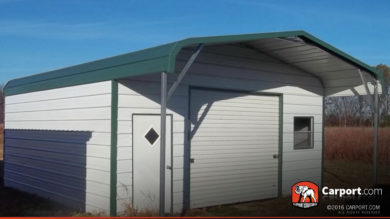 20x26 Metal Garage Building with Porch