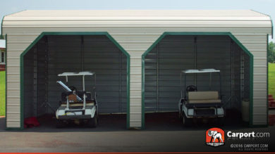 22x26 Metal Garage for Two Cars