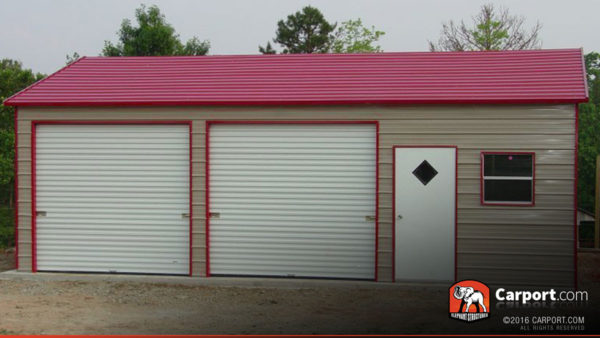 Two Car Steel Garage 22' x 36' x 9' | Shop Metal Buildings Online!