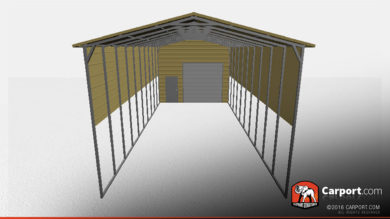 18x61 RV Storage Building Front