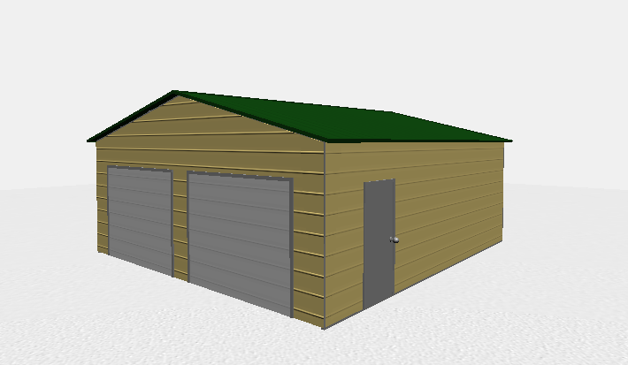 24x26 Two Car Metal Building 24x26 Two Car Metal Building 2