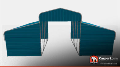 36 x 31 x 10 metal horse barn curved roof