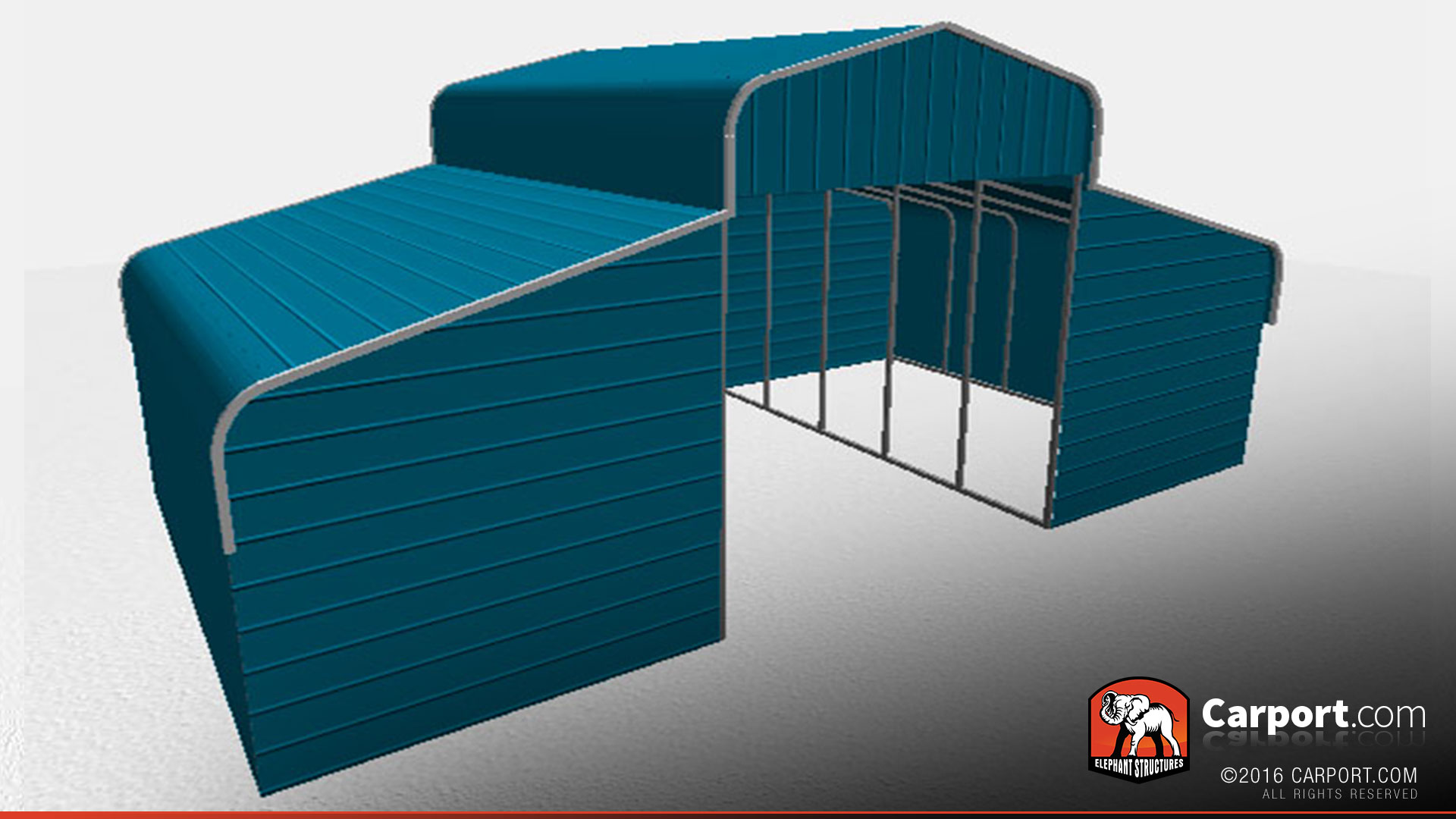 36x31x10-horse-barn-curved-roof-32299-side1 36 x 31 x 10 metal horse barn curved roof