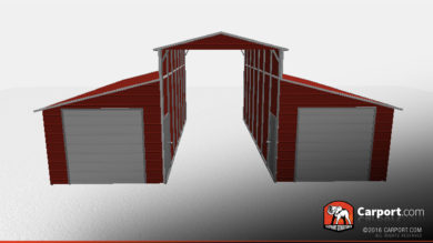 36 x 31 x 12 ridgeline style steel barn red