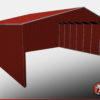 40 x 26 commercial carport three sides closed