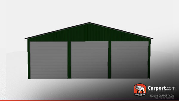 Commercial metal storage building