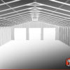 40x80 Metal Storage Building Interior