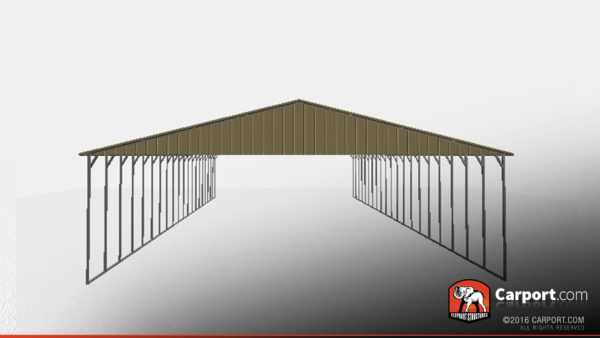Vertical roof commercial metal carport