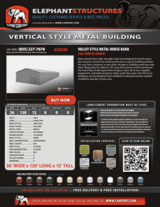 Vertical Style Metal Building