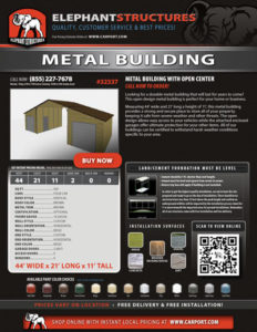 44x21 Metal Building
