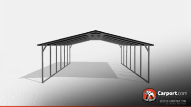20x26 Double Wide Steel Carport