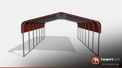 22x31 Double Wide Steel Carport