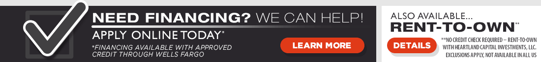 Carport financing available through approved credit.