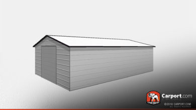 20x31 Double Car Metal Garage