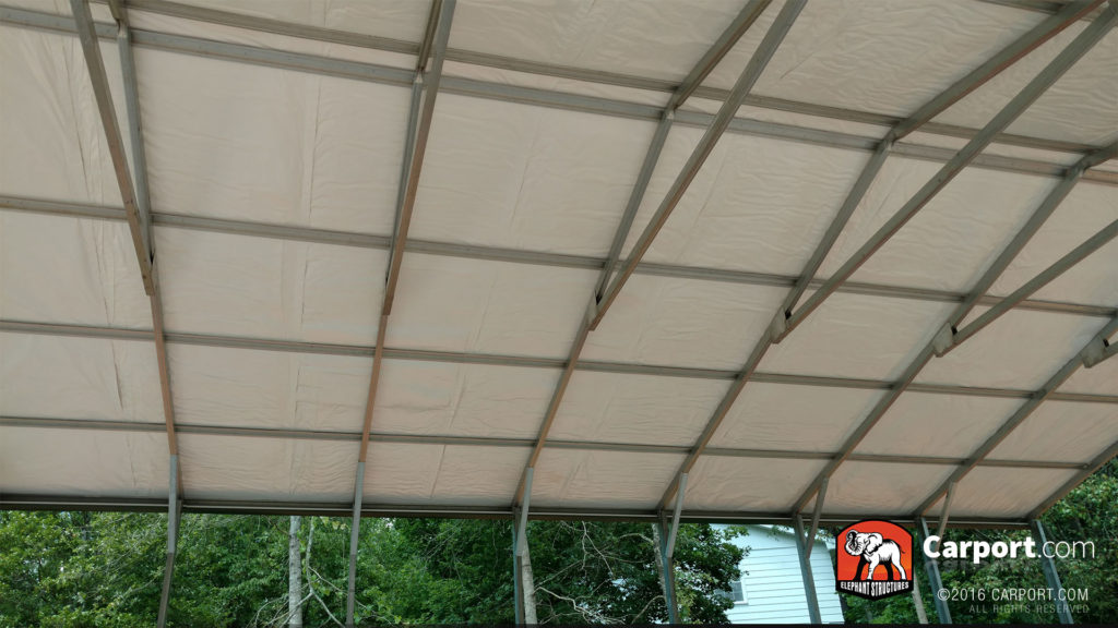 Ceiling bracing and side wall frame.