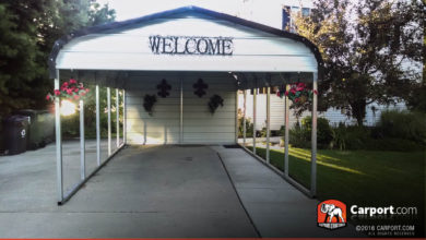 12x24 Regular Style Single Car Carport