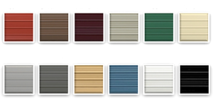 The color choices for your steel building or carport purchase!