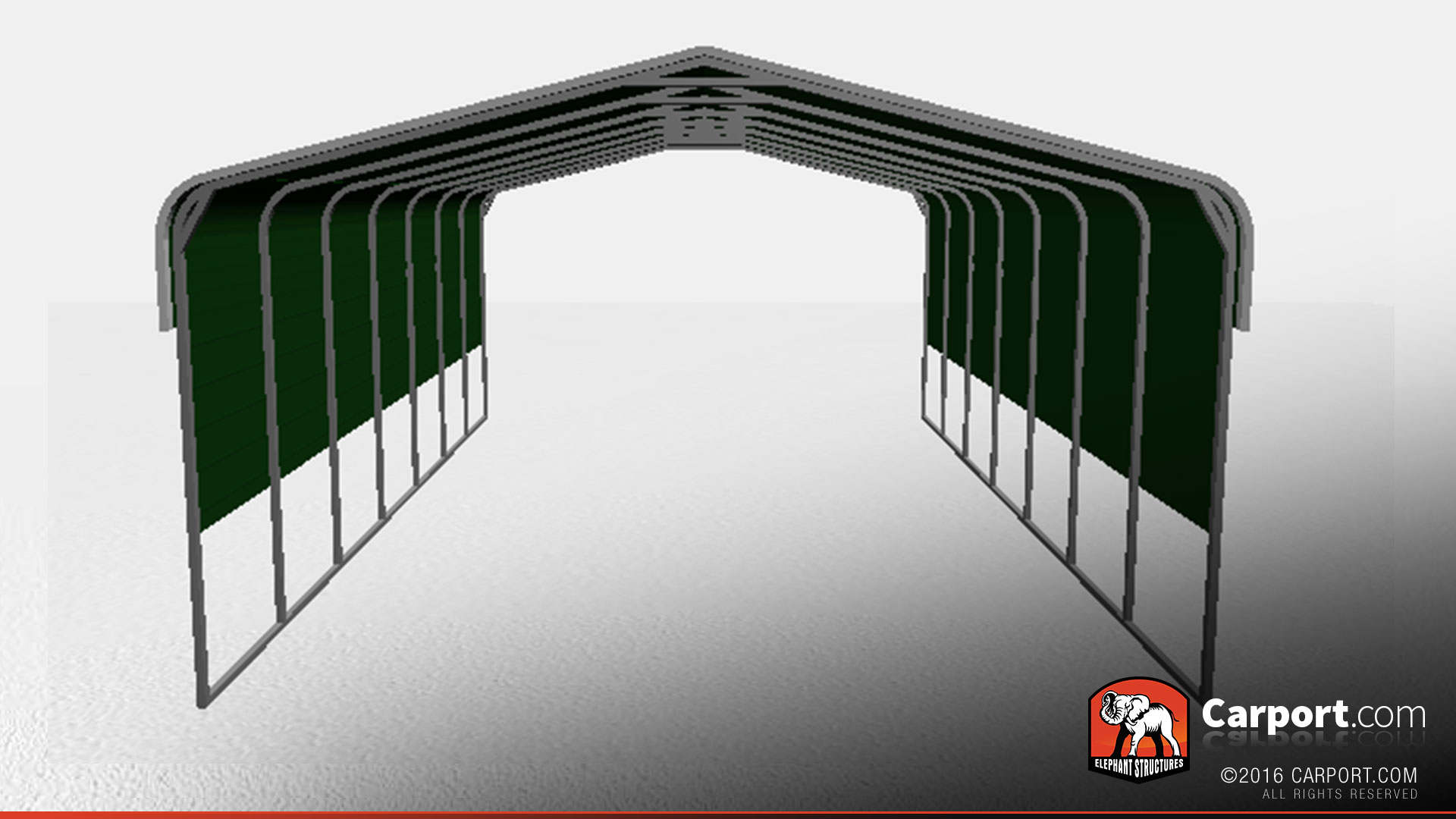 commercial-double-wide-car-shelter-24x31x8-32323-front car shelter