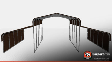 curved roof style commercial barn