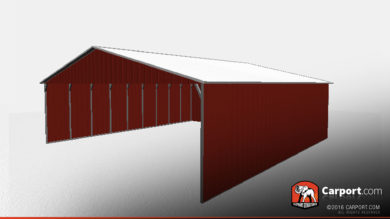 24x26 Vertical Roof Steel Carport