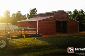34 x 21 Metal Barn Ridgeline Style Roof