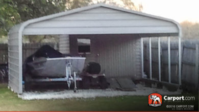 20x21 Custom Two Car Carport