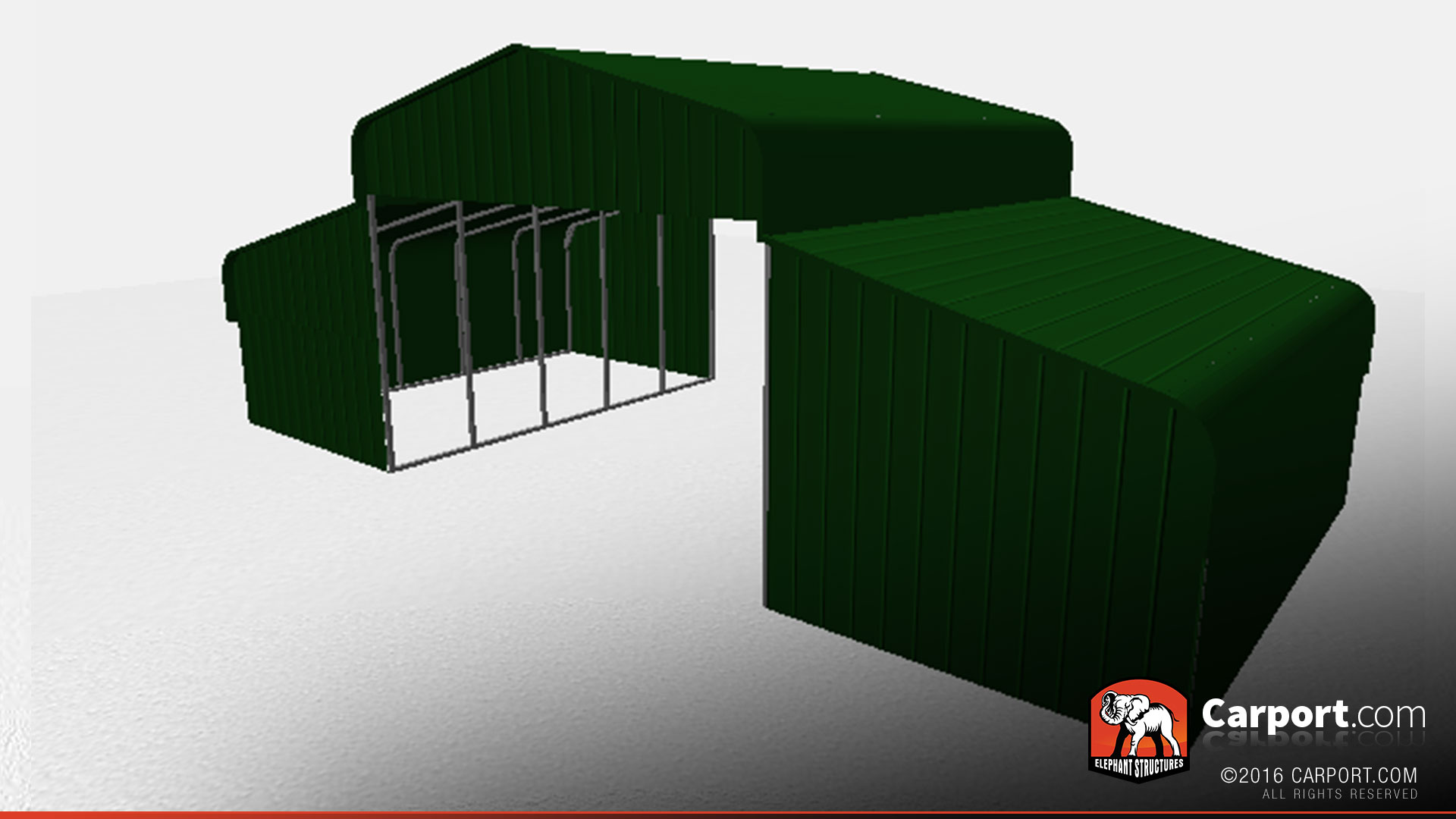 partially-enclosed-county-style-metal-horse-barn-32305-side2 steel barn partially enclosed