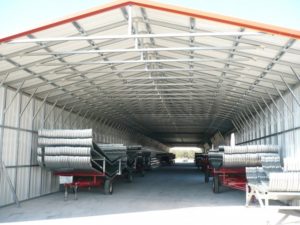 vertical style roof on commercial metal building