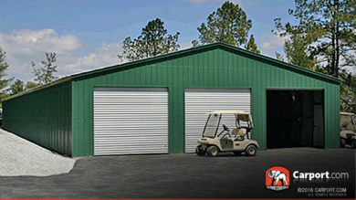 40x60 Commercial Storage Building 3 Bay Garage