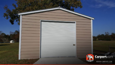 Metal Garage Front View