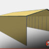 triple wide carport with closed sides