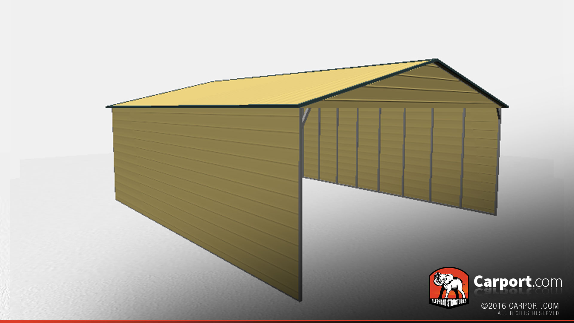 triple-wide-car-port-w-closed-sides-26x26x10-32284-side2 triple wide carport with closed sides