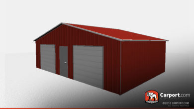 vertical style metal garage